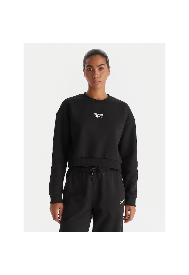 Hanorac sport dama negru - din material confortabil -