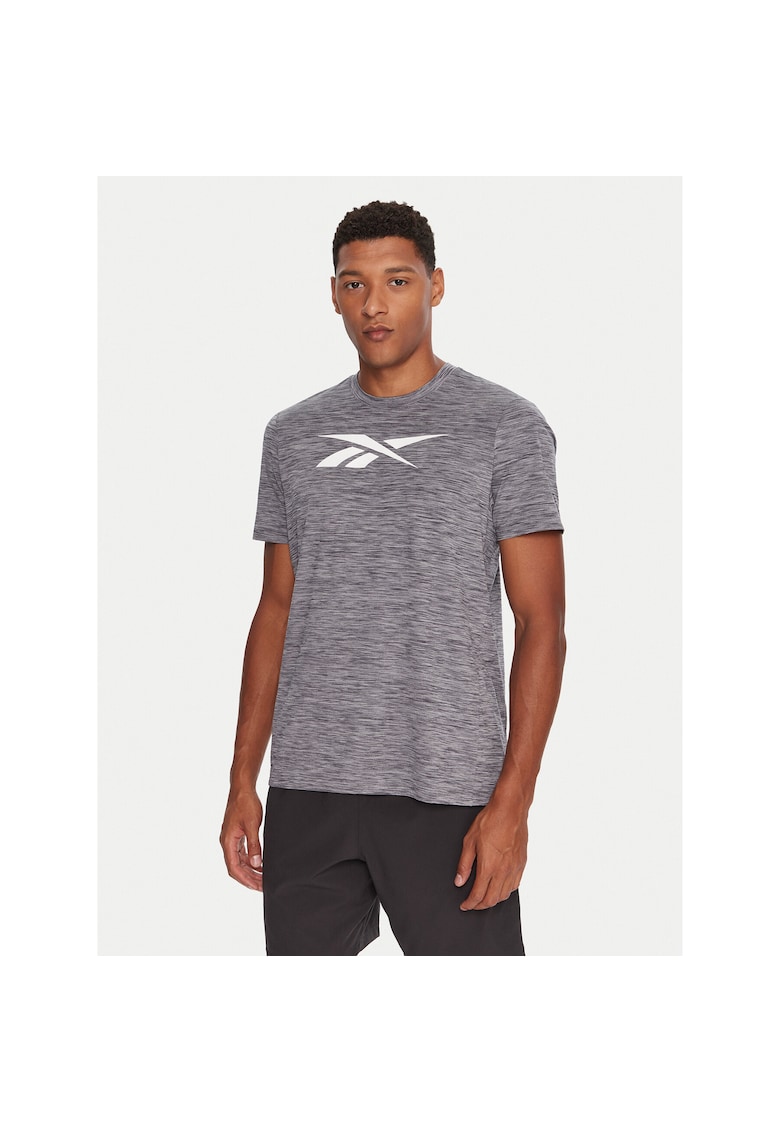 Tricou sport gri din bumbac - Gri