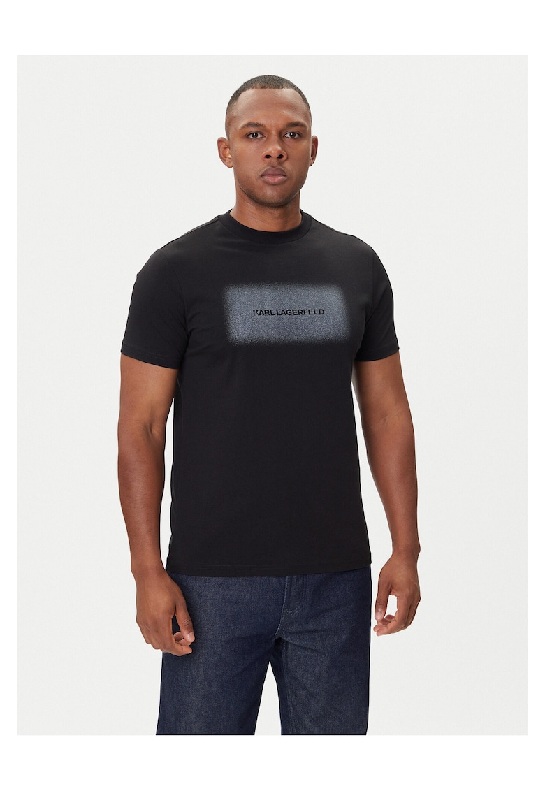 Tricou barbati bumbac - negru