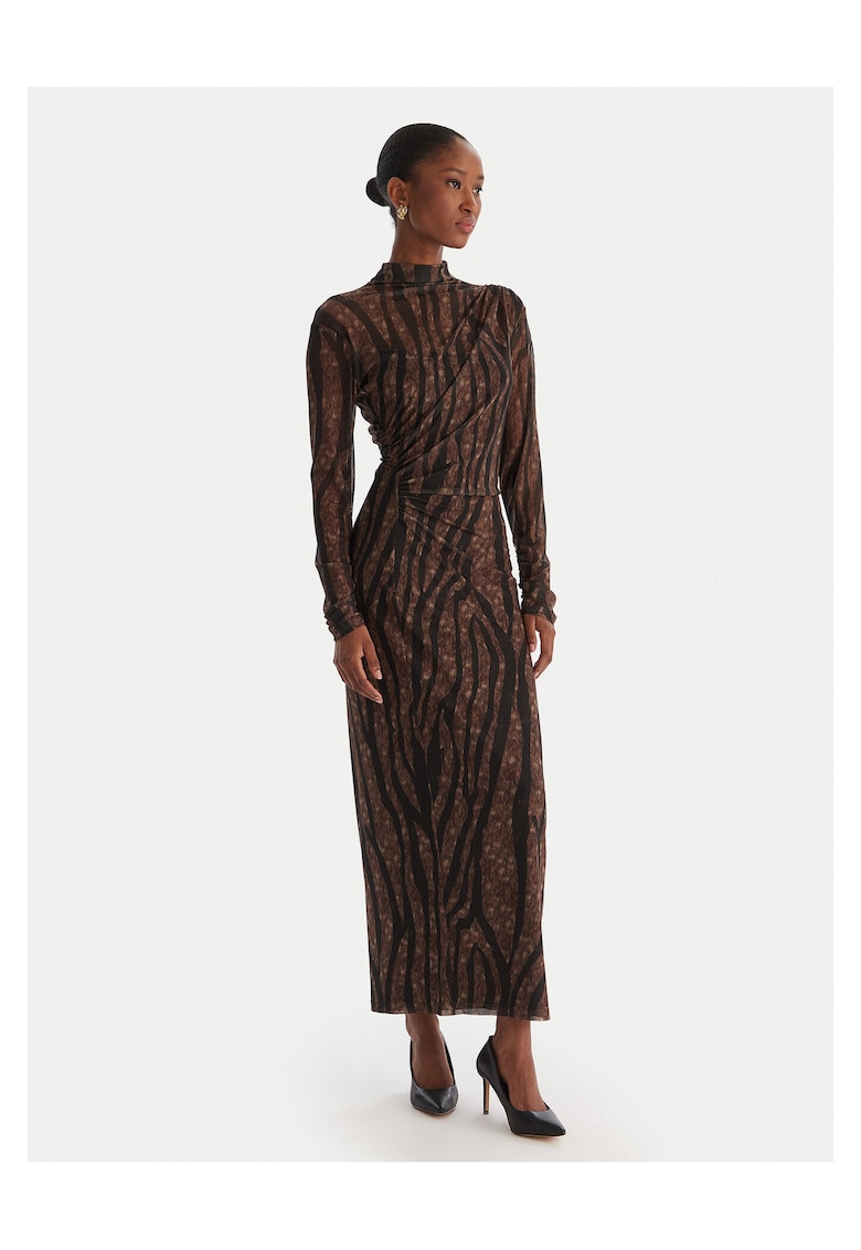 Rochie de cocktail maro - fabrica usoara