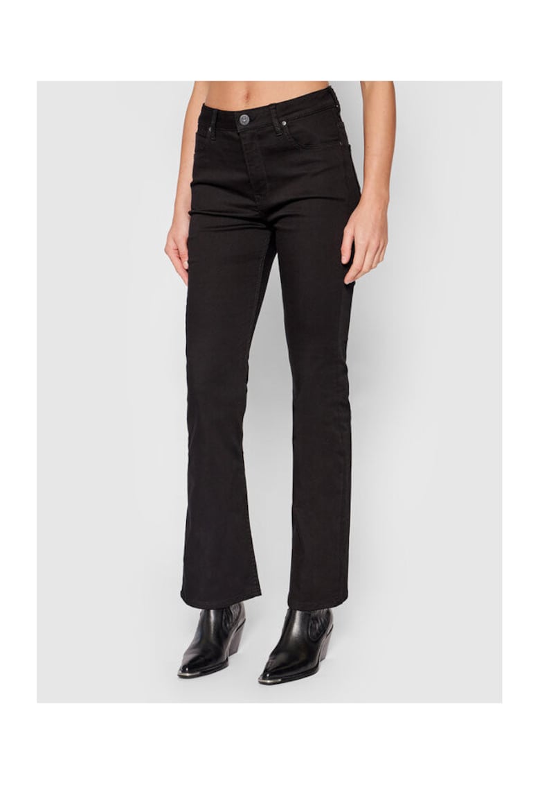 Blugi dama - negru - 82% bumbac - 16% poliester - 2% elastan
