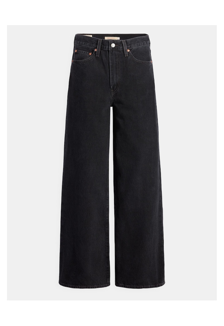 Blugi dama - bumbac - negru - fermoar