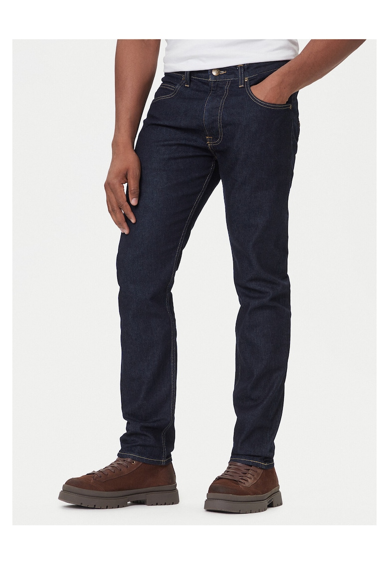 Blugi barbati - slim fit - bleumarin - bumbac