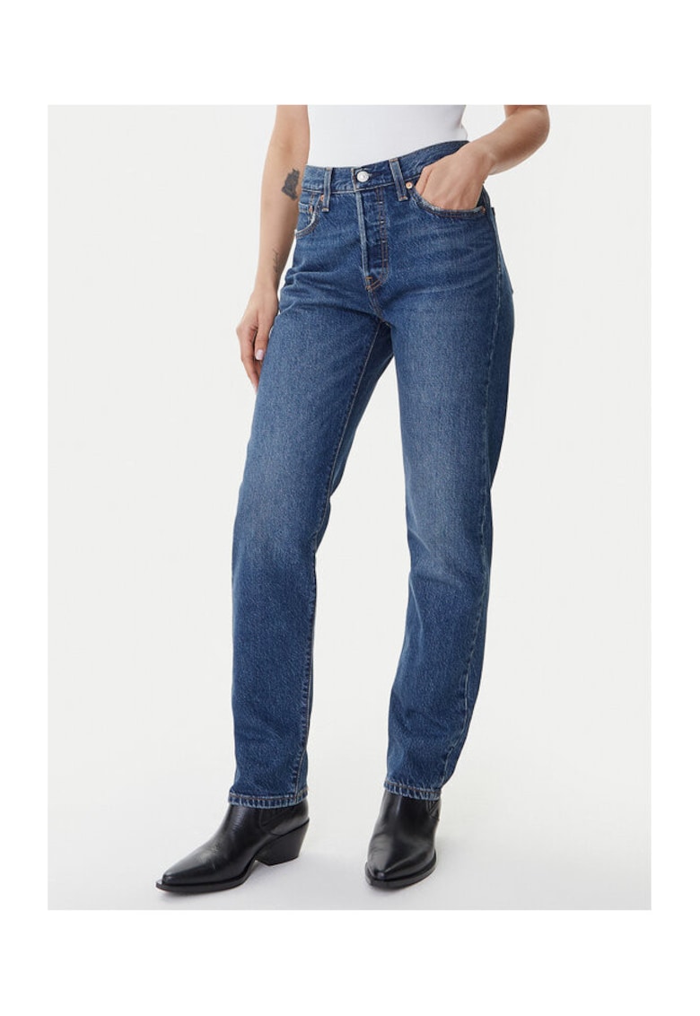 Blugi dama - albastru - 77% bumbac/ 23% lyocell - Albastru