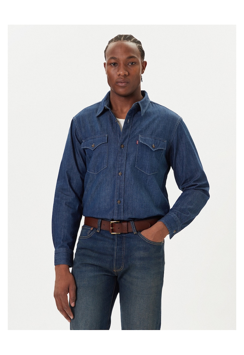 Camasa barbati - bleumarin - denim