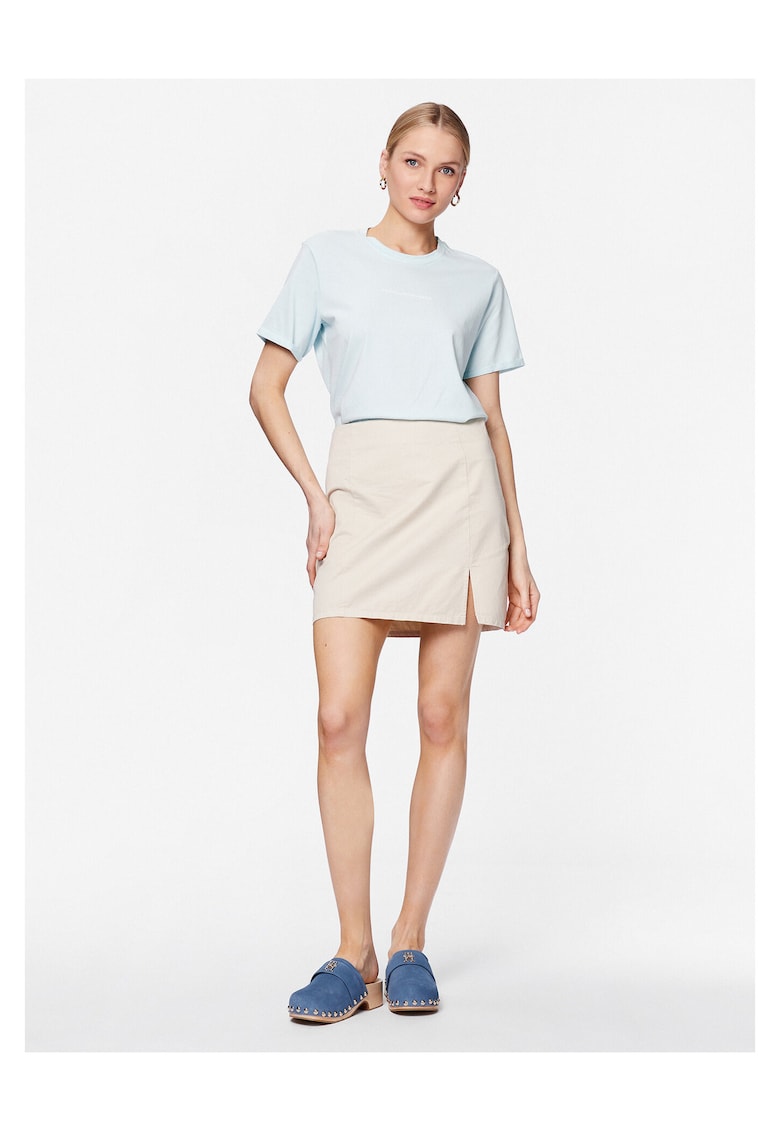 Moss Copenhagen Fusta mini - ecru - fabrica usoara -