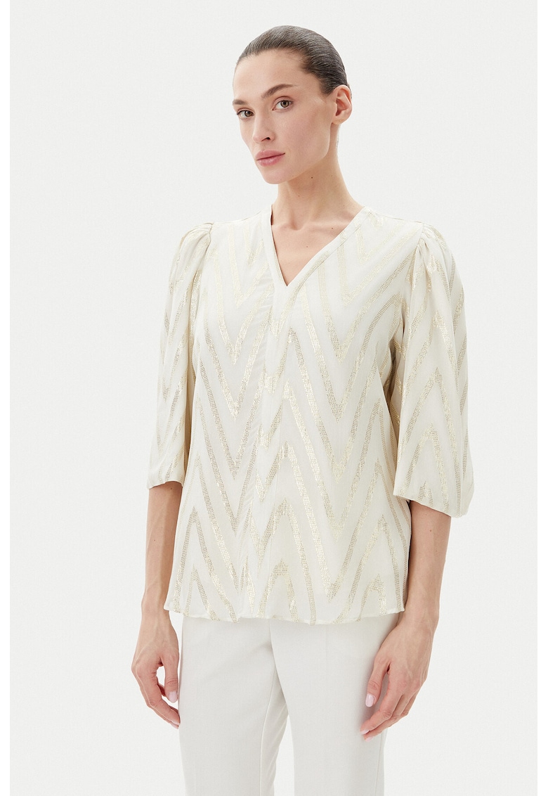 Bluza dama Collard Majlya BBW4486 - bej -
