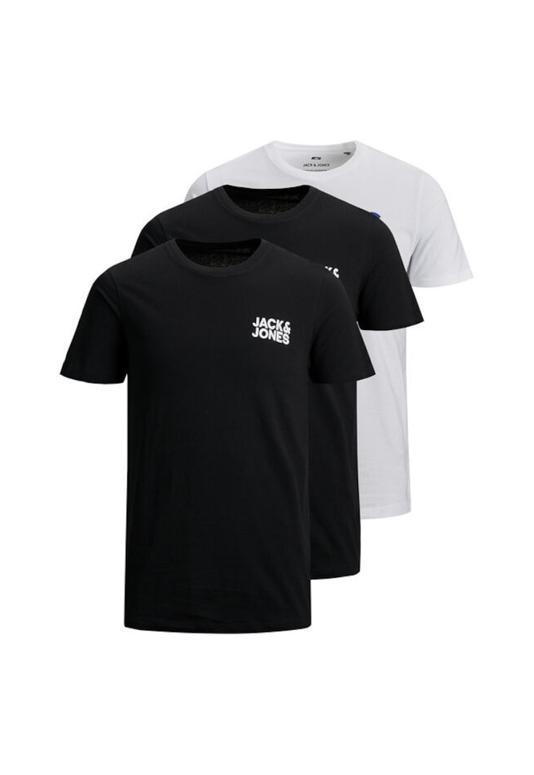 Set tricouri barbatesti alb/negru - bumbac