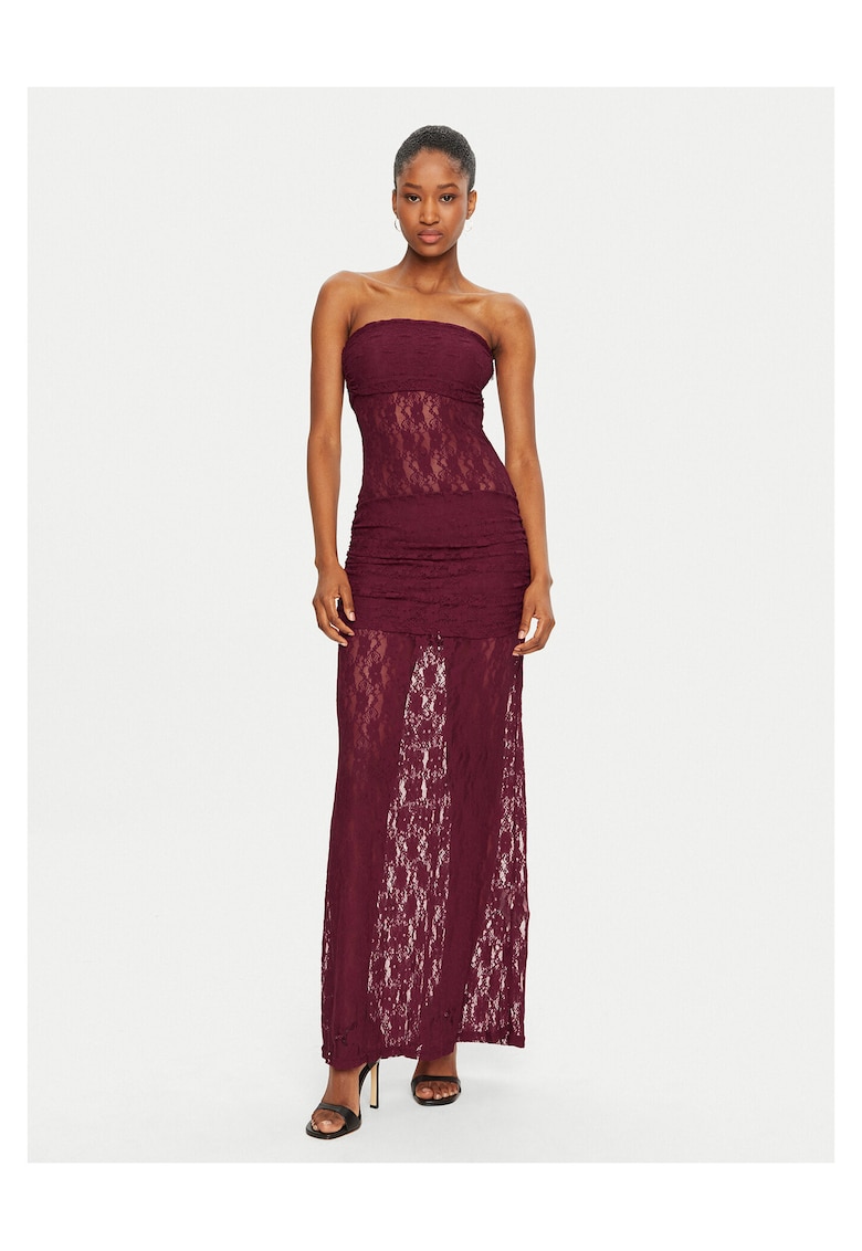 Rochie de cocktail pentru femei bordeaux -