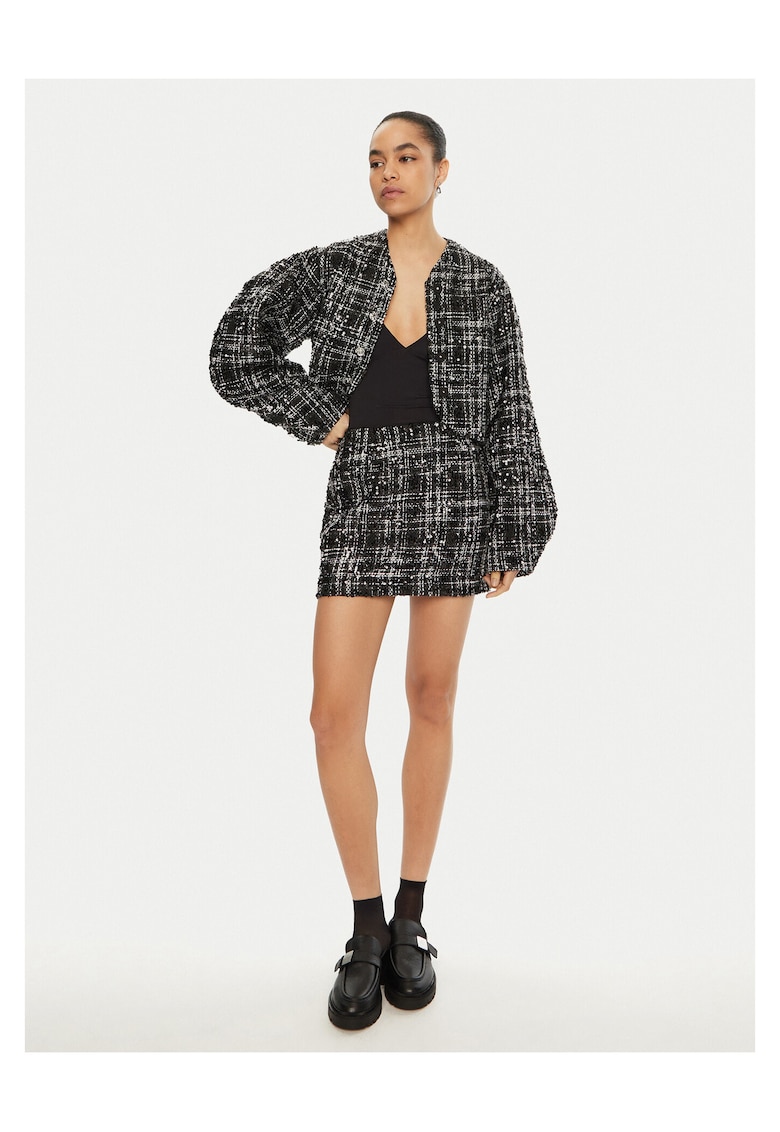 Fusta mini - negru/alb