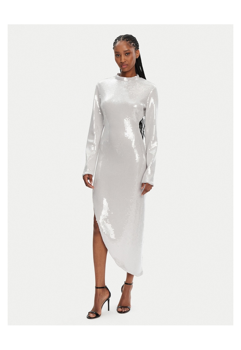 Rochie de cocktail pentru femei argintie