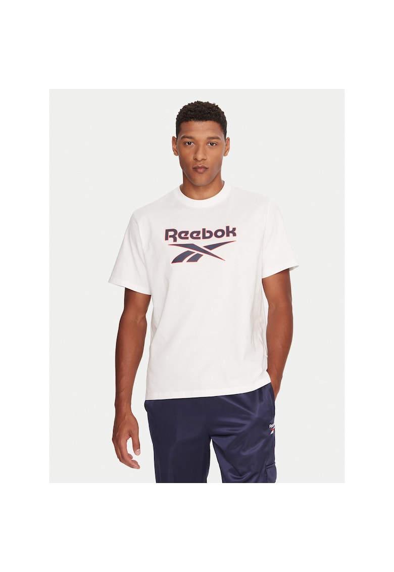 Tricou sport barbati alb - bumbac