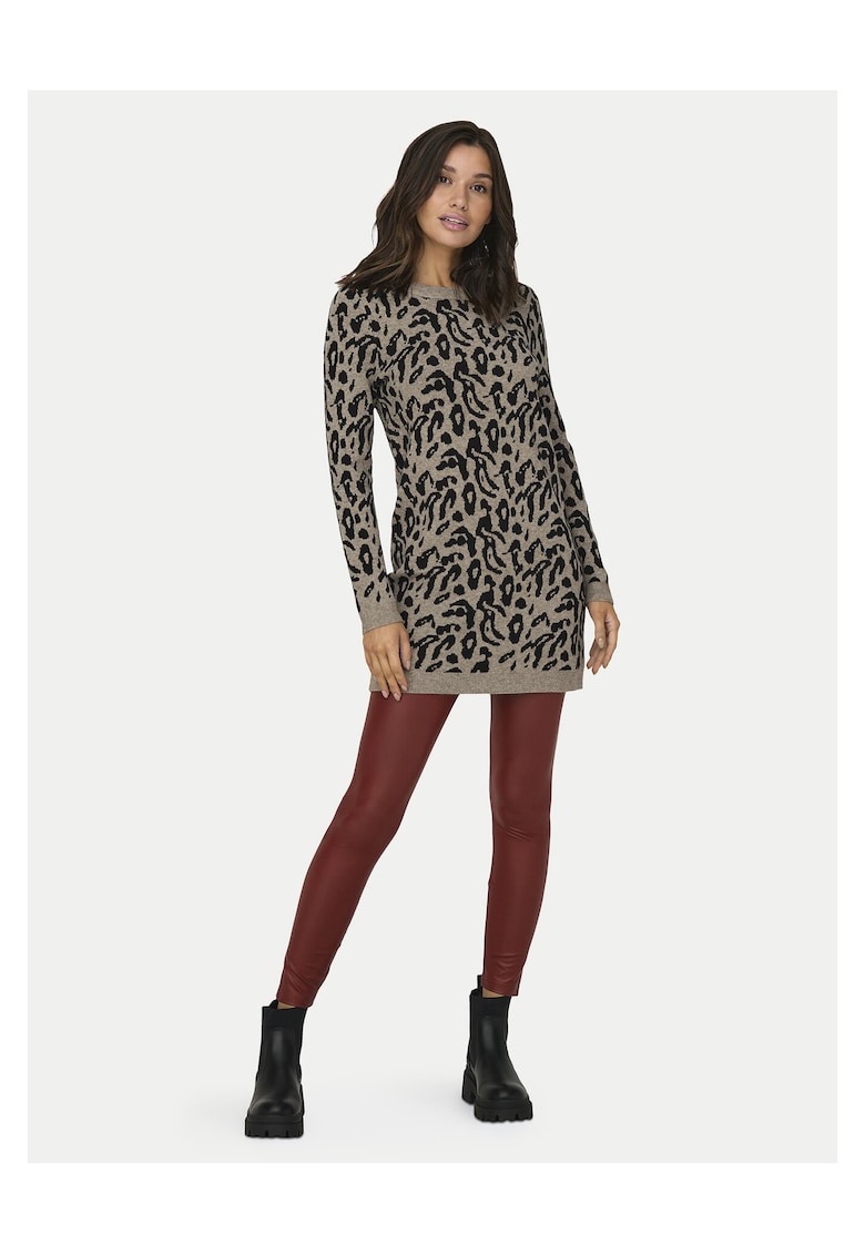 Rochie tricotata de dama bej