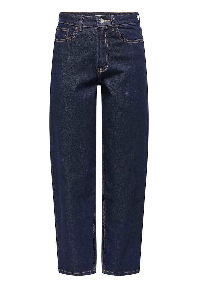 Blugi dama mom fit - talie inalta - bleumarin