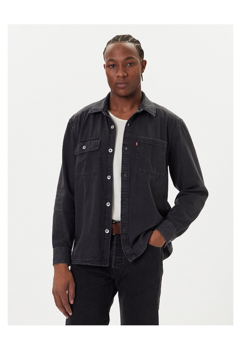 Camasa barbati denim - negru