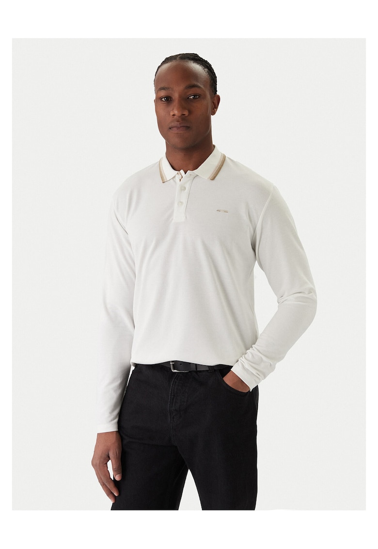 Bluza barbati alb - bumbac