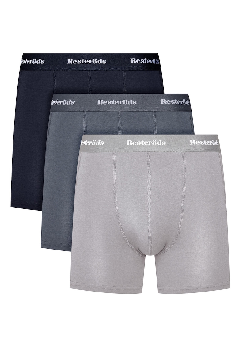 Set boxeri barbati - Resterods - Albastru inchis/Gri