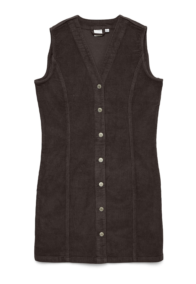 Rochie casual - maro - material usor
