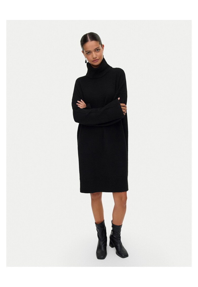 Rochie tricotata dama negru