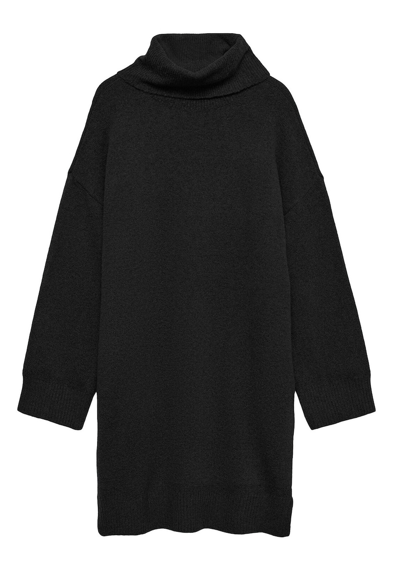 Rochie tricotata dama fabricata din material de calitatedwqf - Negru