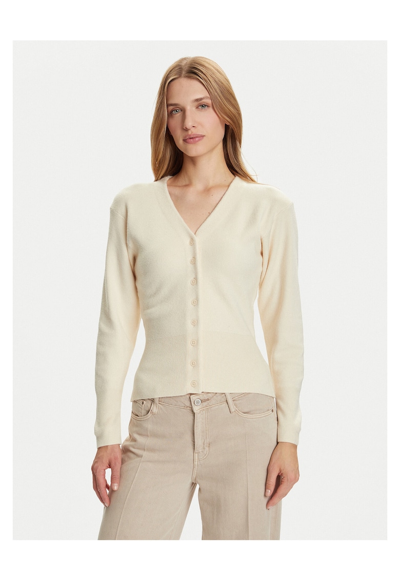 Cardigan dama - bej - moale