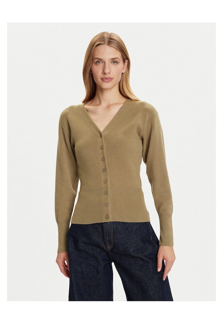 Cardigan dama verde kaki