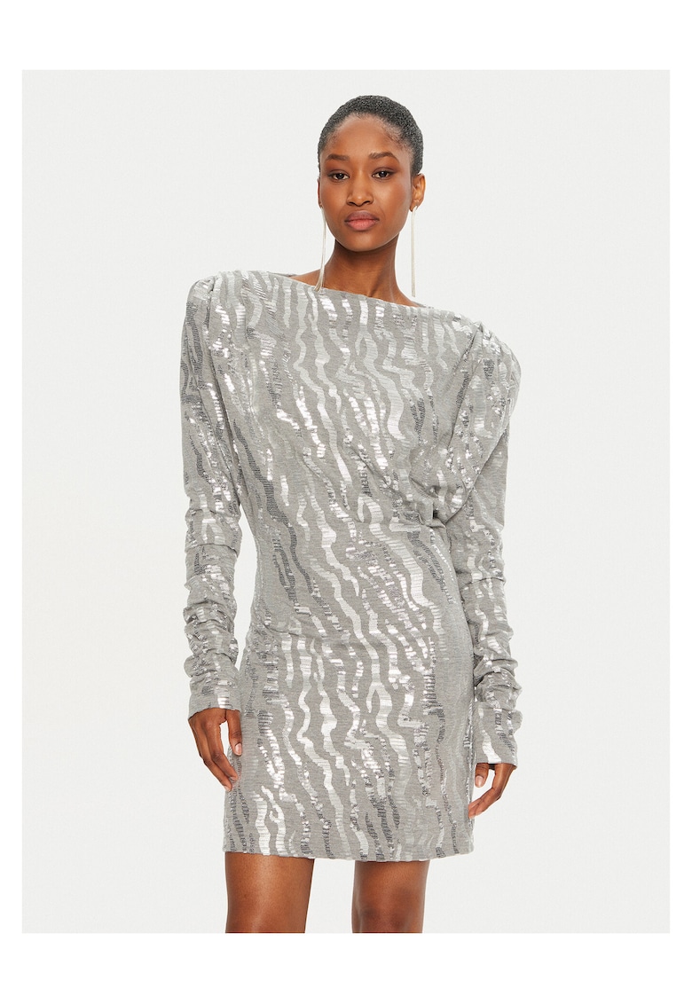 Rochie de cocktail pentru femei argintiu -