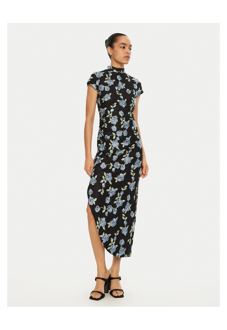 Rochie casual de dama negru - colorat
