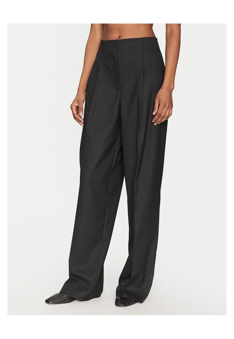 Pantaloni dama negru - stofa -