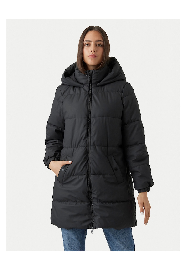 Geaca de iarna - neagra - femei -