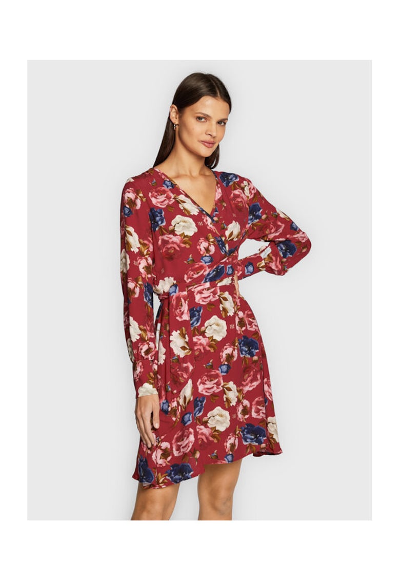 Rochie de cocktail - rosie - fabrica usoara -