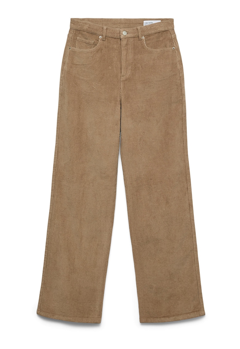 Pantaloni largi bej