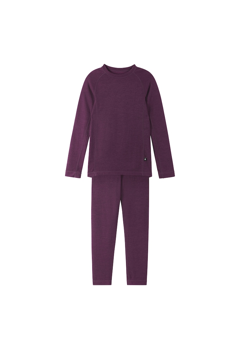 Set lenjerie termica pentru copii violet - poliester