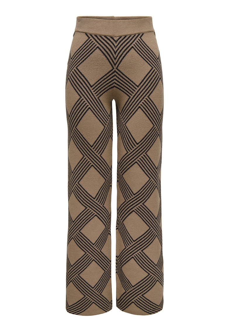 Pantaloni pentru dama bej/negru