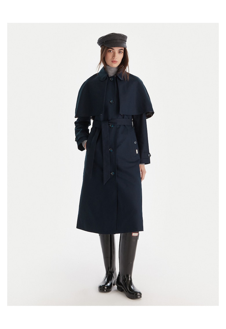 Trench dama bleumarin - elegant