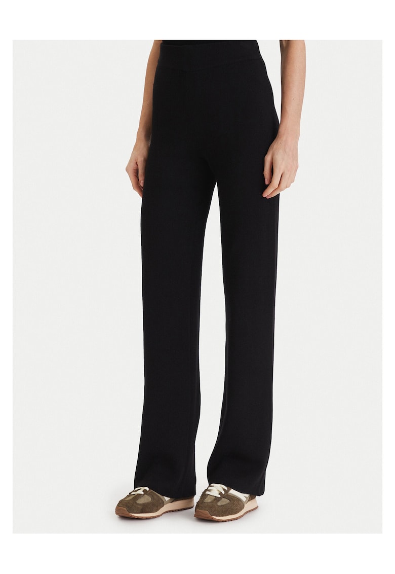 Pantaloni pentru dama tricot - negru