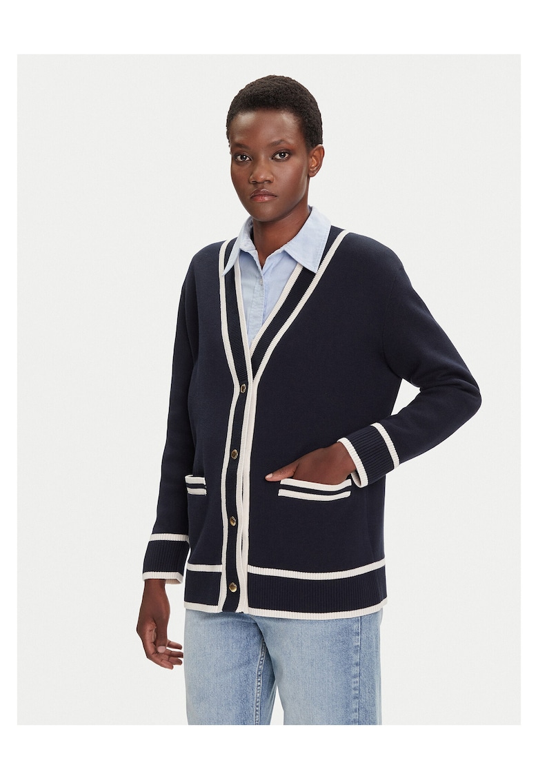 Cardigan dama bleumarin - pulover de toamna