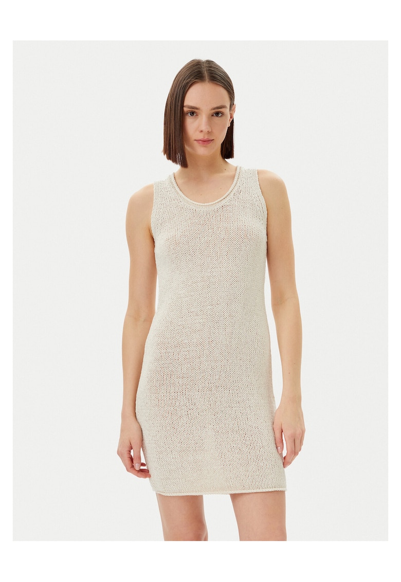 Rochie tricotata de dama bej