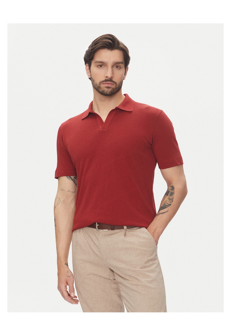 Tricou barbati rosu - bumbac