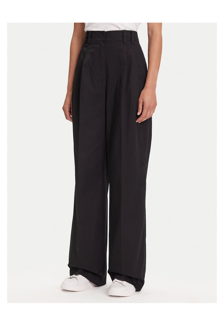 Pantaloni evazati pentru dama - negru