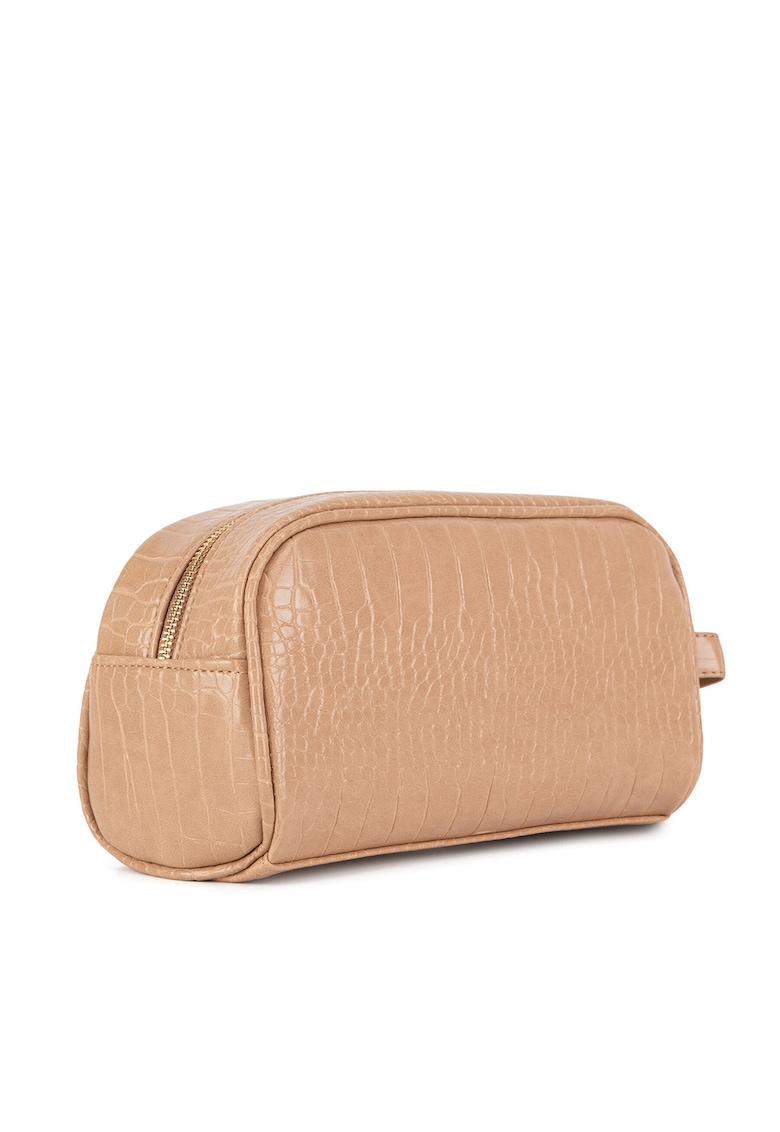 Portfard cosmetic poliester - bej - fara marime