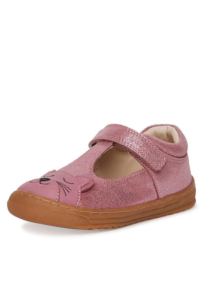 Pantofi pentru copii - piele naturala - roz - inchidere velcro