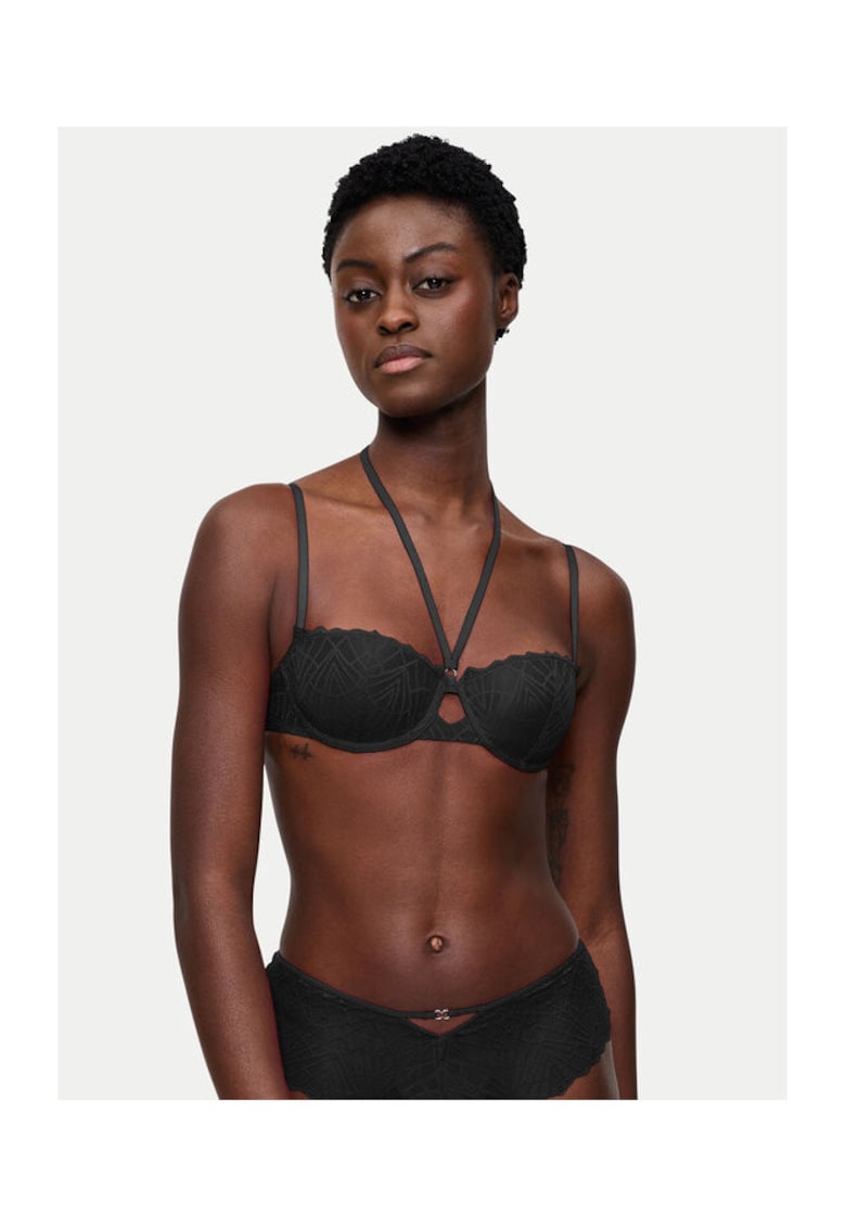 Sutien Dama Tip Balconette - Negru