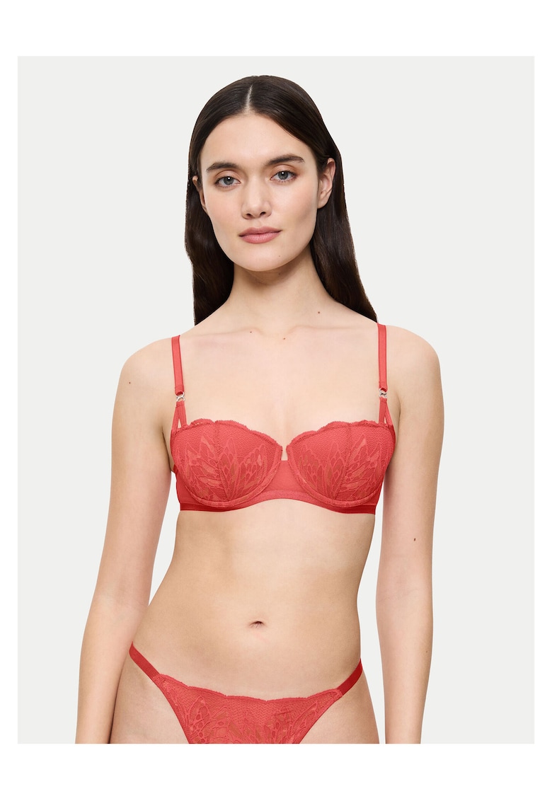 Sutien Balconette Dama - Coral