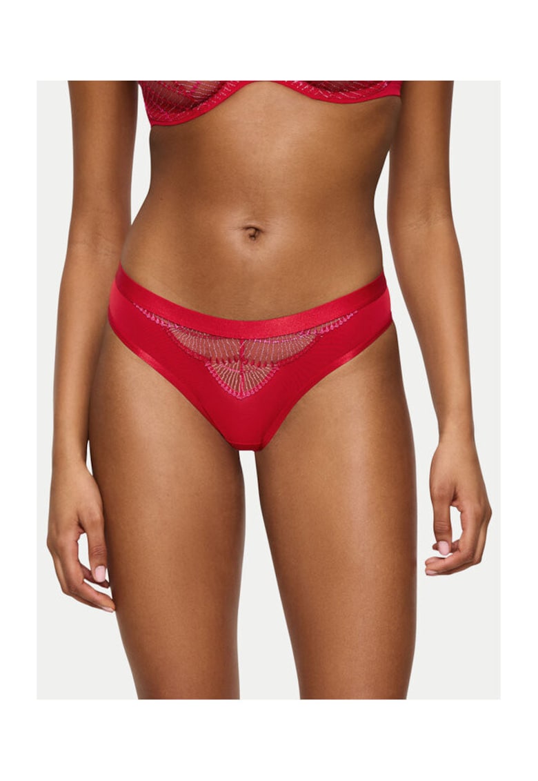 Chiloti brazilieni dama lenjerie intima - Rosu