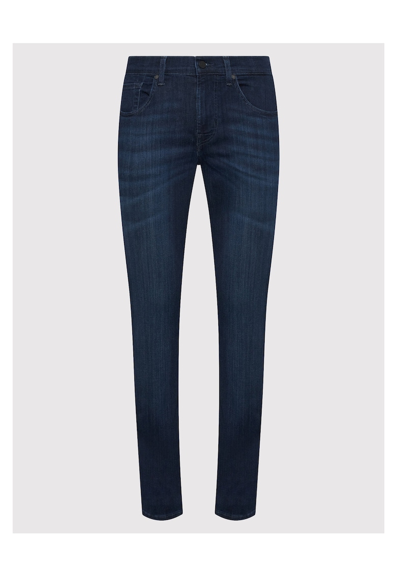 Blugi barbati - bumbac - slim fit - bleumarin -