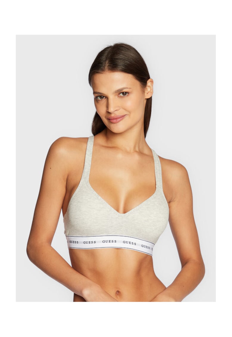 Bustiera cu bretele incrucisate - Gri