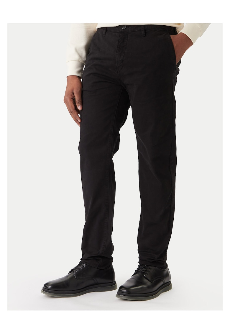 Pantaloni barbati negru - din bumbac