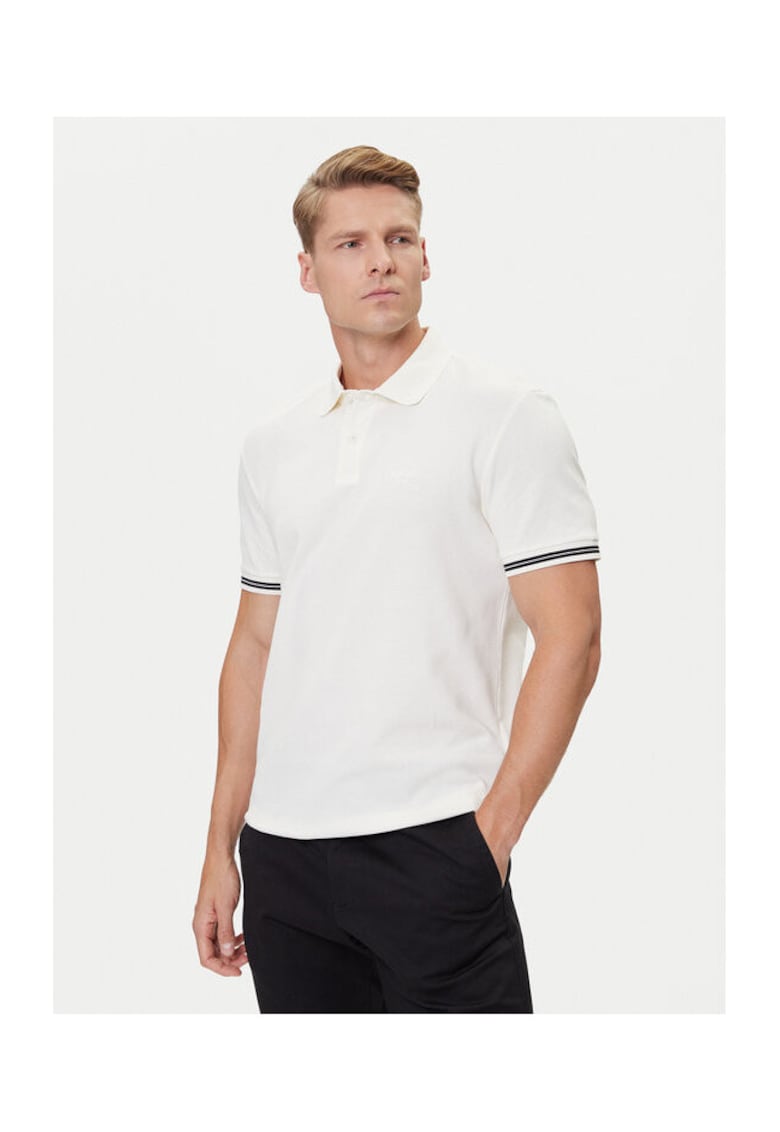 Tricou barbati bej - bumbac - polo