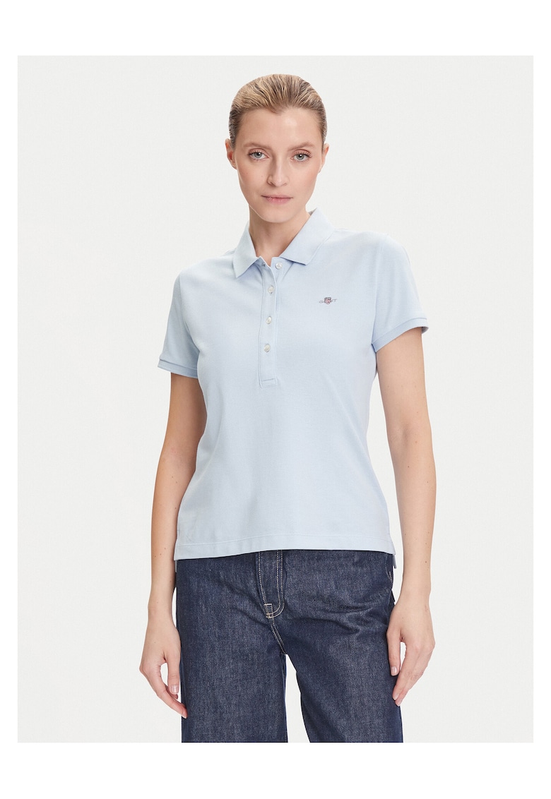 Tricou dama - Albastru deschis - Polo